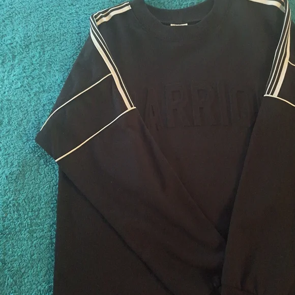 SELF ESTEEM| WOMEN'S BLACK "WARRIOR" SWEATSHIRT SIZE L - Picture 7 of 16